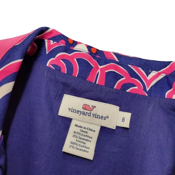 Vineyard Vines Shell Scarf Print Tunic Dress Size 6 - Picture 5 of 8